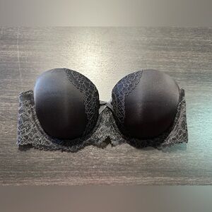 NEW Victoria’s Secret Dream Angels Multi-way Strapless Bra Black Lace 32C Padded